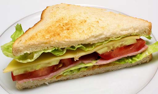 Käse Schinken Sandwich / Foto alt / Marions Kochbuch