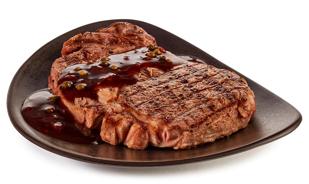 Rezept drucken: Rinder Steak in Pfeffer Soße