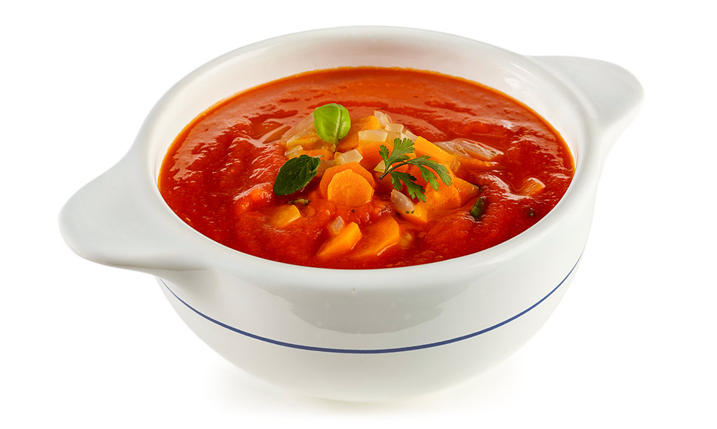 Rezept drucken: Tomaten Möhren Suppe