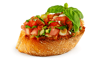 Bruschetta mit Tomate Antipasti