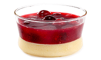 Kirsch Suppe mit Grie Pudding
