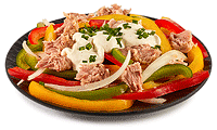 Paprika Salat mit Thunfisch Rezept