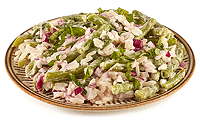 Grne Bohnen Reis Salat