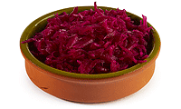 Zutaten Bild: Rot Kraut Salat
