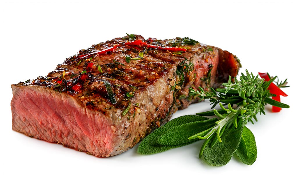 Rump Steak mit Kräuter Marinade / Foto alt / Marions Kochbuch
