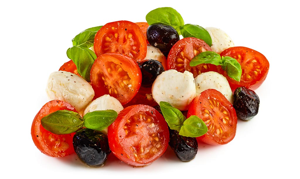 Tomate Mozzarella Oliven Salat / Foto alt / Marions Kochbuch
