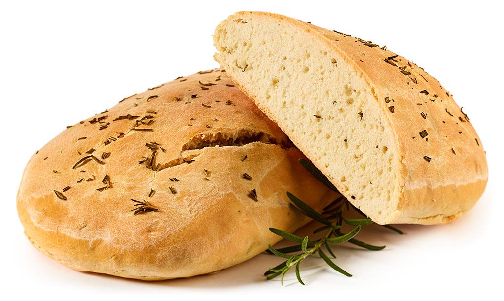Druckversion vom Rosmarin Fladen Brot Rezept