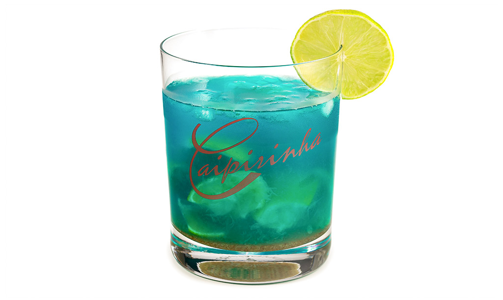 Cocktail Caipirinha Blue Rezept