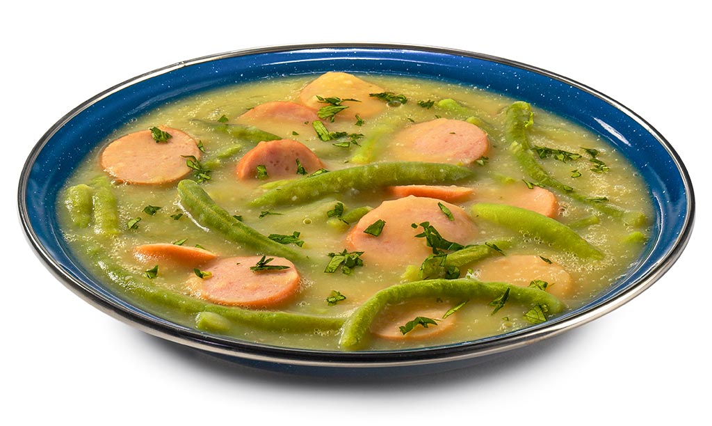Kartoffel Suppe mit grünen Bohnen Rezept