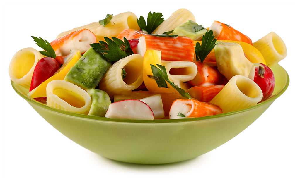 Druckversion vom Avocado Surimi Nudel Salat Rezept