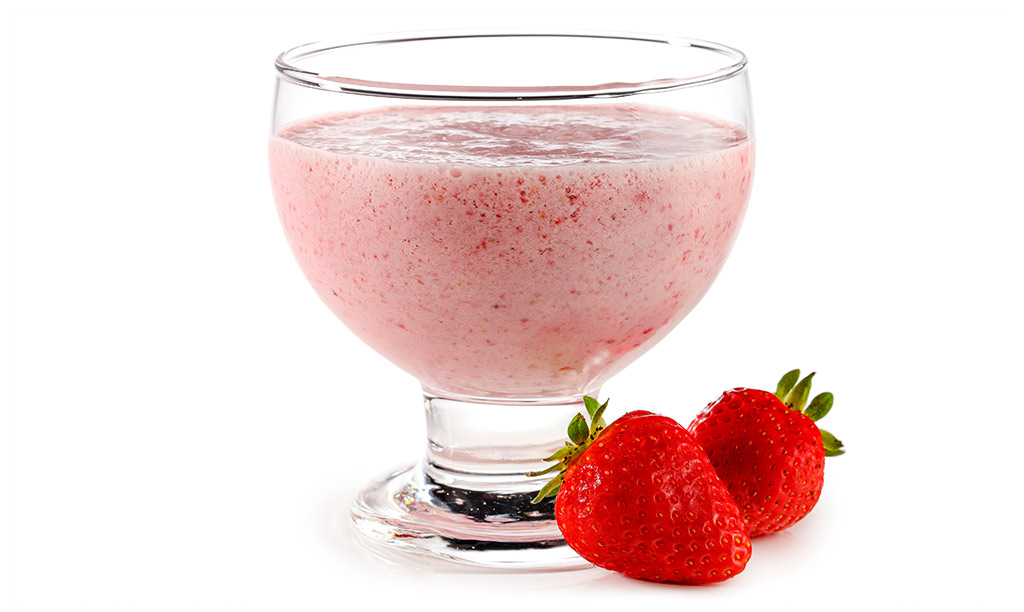 Milch Shake mit Erdbeer Eis alkoholfrei Rezept
