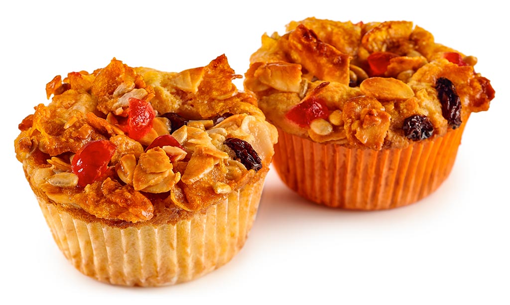 Druckversion vom Florentiner Muffins Rezept