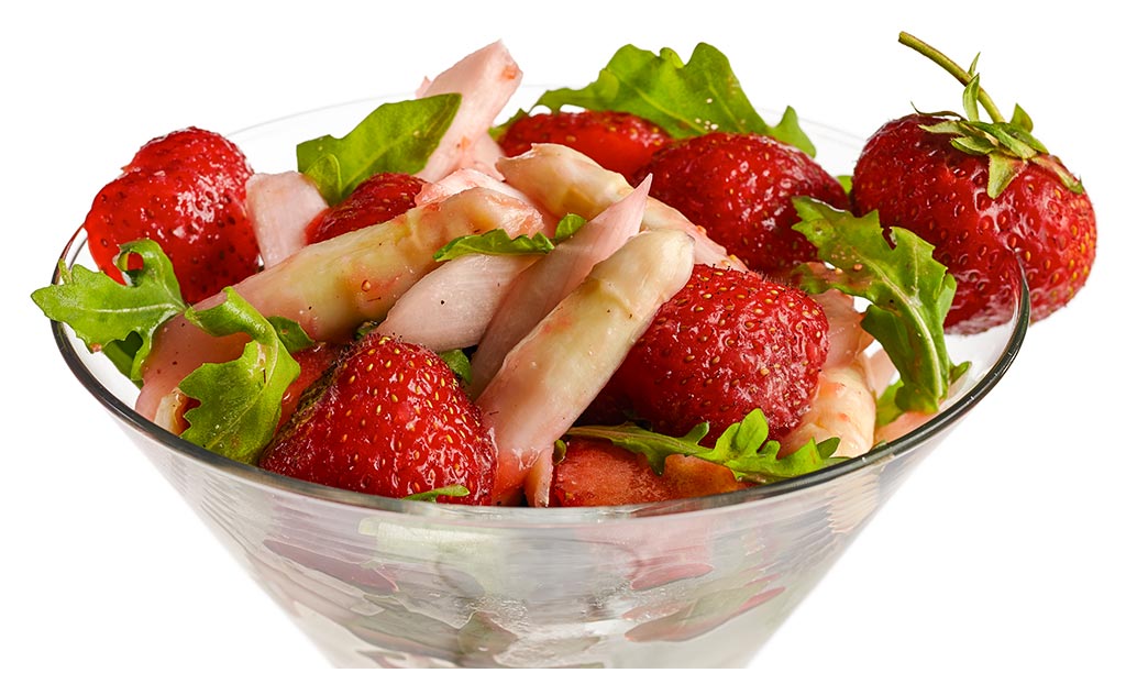 Druckversion vom Erdbeer Spargel Salat Rezept