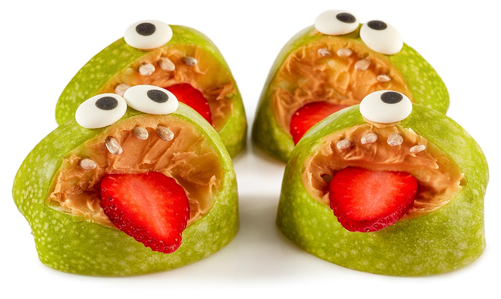 Druckversion vom Halloween Apfel Snacks Rezept