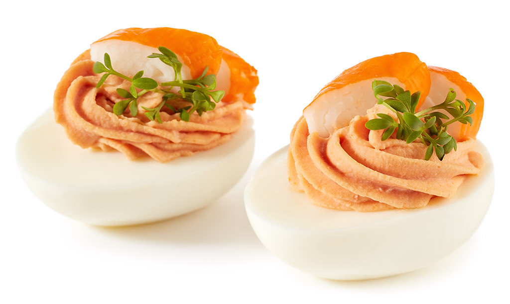 Druckversion vom Gefllte Surimi Eier Rezept