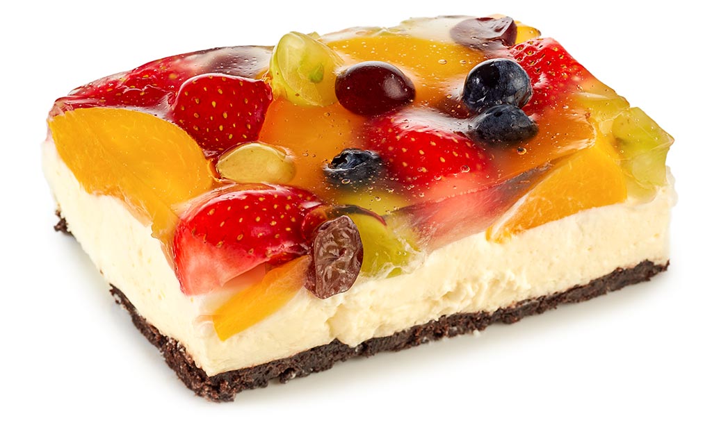 Druckversion vom Papageien Obst Blech Kuchen Rezept
