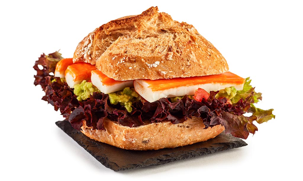 Druckversion vom Surimi Guacamole Fisch Brtchen Rezept