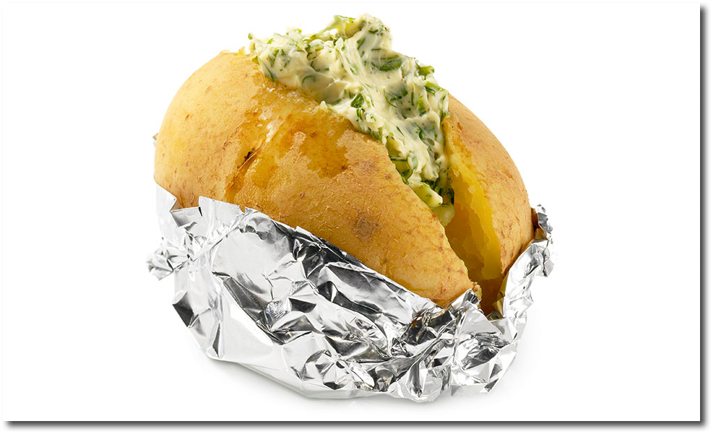 Folien Kartoffeln mit Kräuter Butter