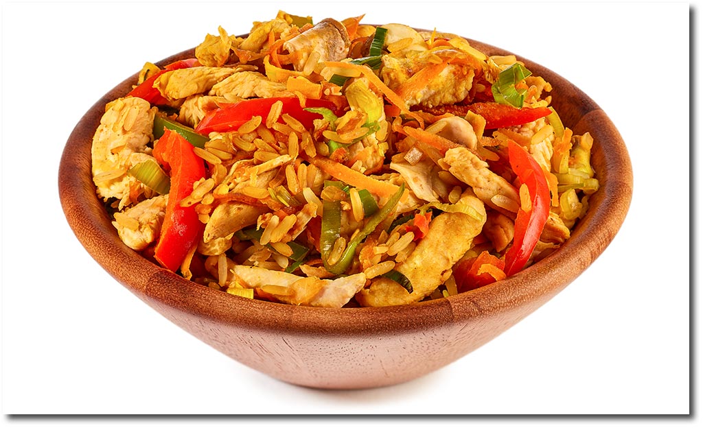 Nasi Goreng Reis Pfanne