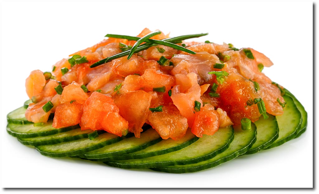 Lachs Tatar