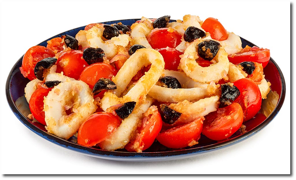 Tinten Fisch Salat