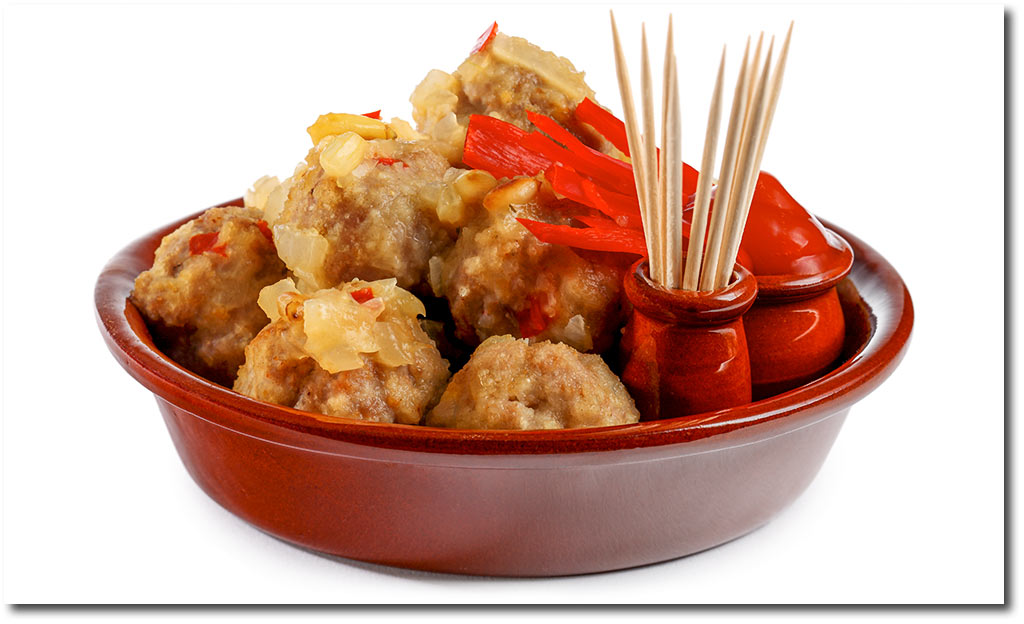 Albondigas Mett Bllchen in Sherry