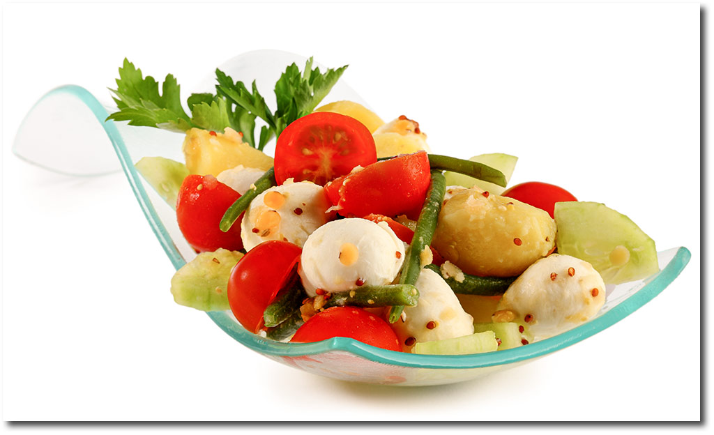 Kartoffel Salat mit Mozzarella