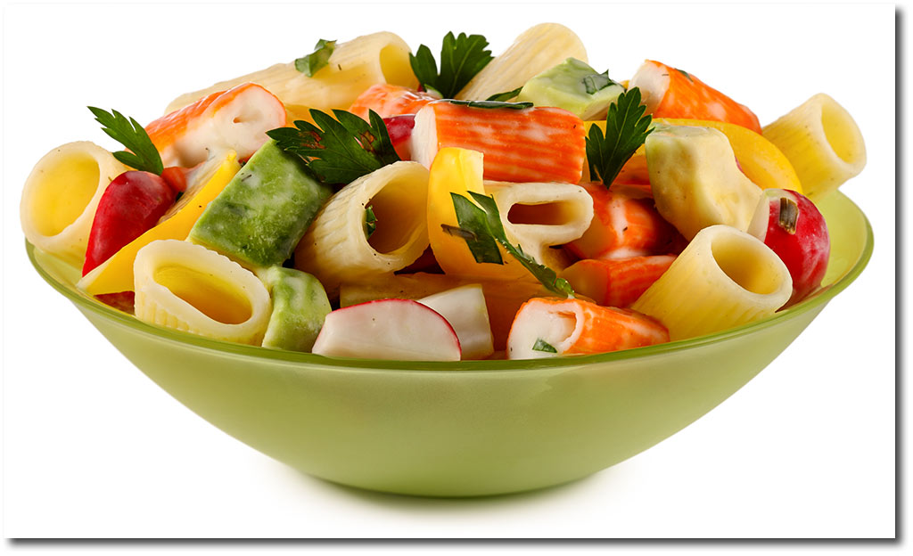 Avocado Surimi Nudel Salat