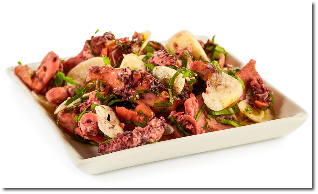Knoblauch Oktopus Salat