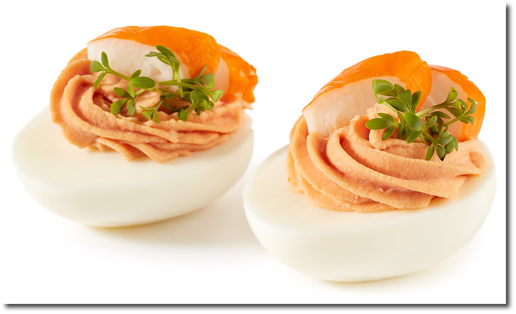 Gefllte Surimi Eier