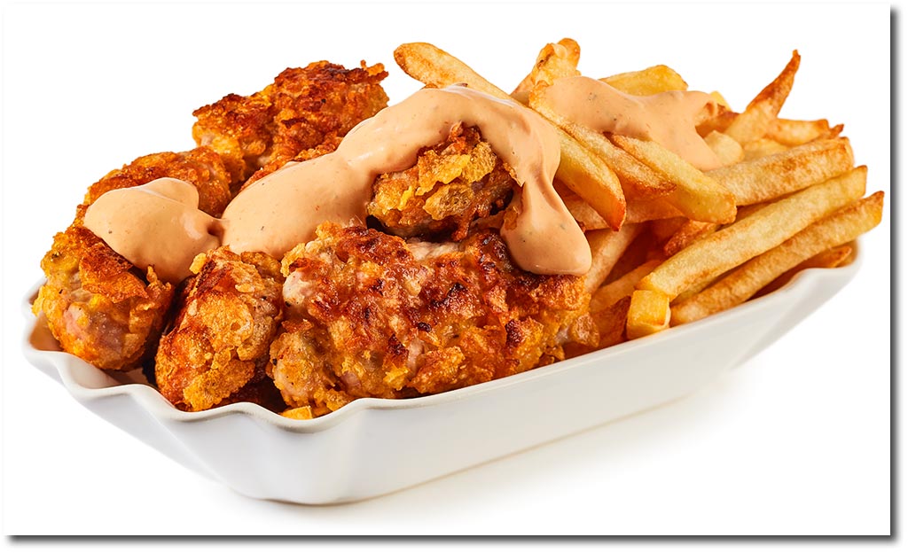 Nacken Steak in Cornflakes Panade