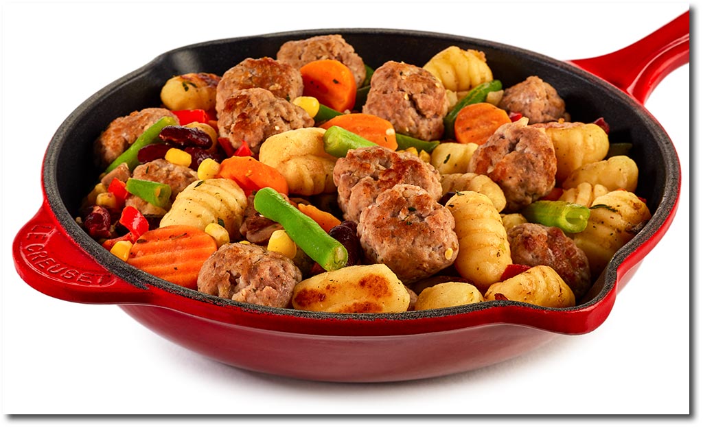 Gnocchi Pfanne mit Mett Bllchen