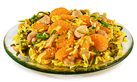 Reis Salat mit Mandarinen