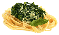 Spaghetti mit Spinat Sahne Sauce