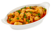 Tintenfisch mit Zwiebel
