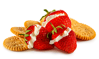 Erdbeeren gefüllt mit Frisch Käse Rezept