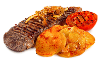 Steak mit Brat Kartoffeln