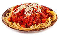 Spaghetti mit Gemüse Soße