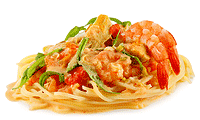 Spaghetti mit Garnelen und Artischocken