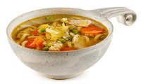 Nudel Suppe mit Puten Fleisch Rezept