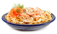 Spaghetti mit Lachs Sahne Soße