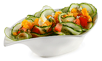Gurken Salat mit gehacktem Ei Rezept