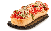 Pizza Brötchen Tomate Mozzarella