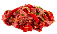 Paprika Rind Fleisch Salat Rezept
