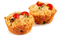 Tomaten Feta Muffins
