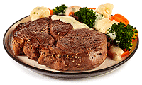 Entrecote Steak mit Kaiser Gemüse