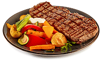 Rump Steak mit Ofen Gemüse Rezept